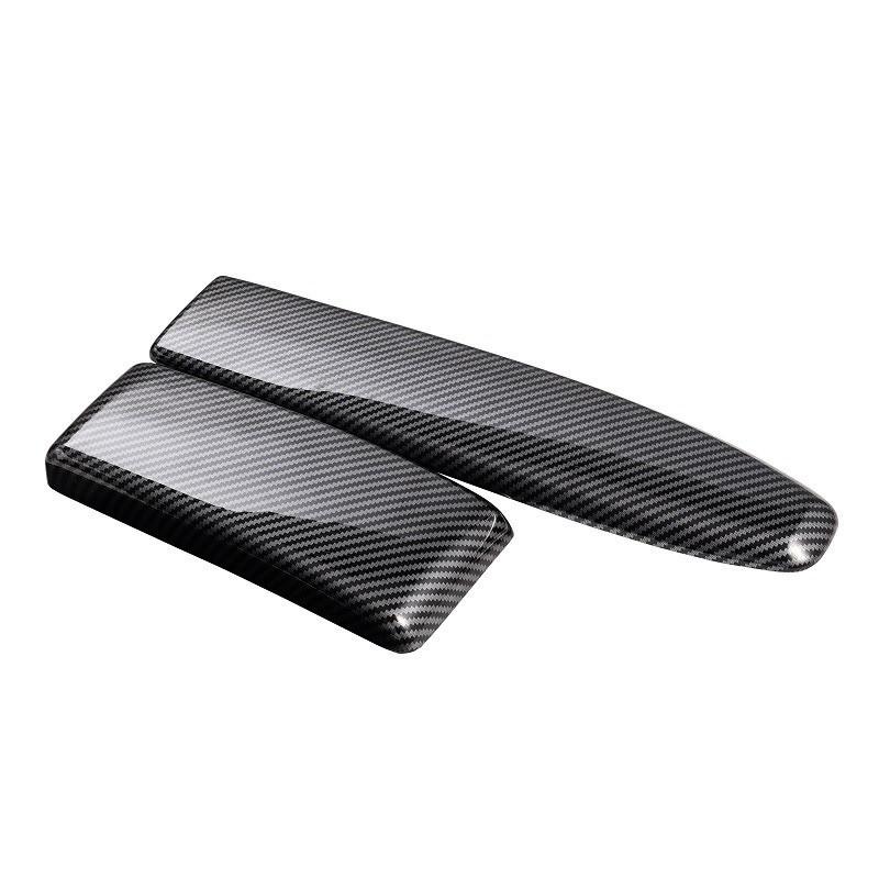 2Pcs/Set Carbon Fiber Style Center Console Armrest Box Cover Fit for Mercedes Benz W204 X204 W212 X204 Only for Left Hand Drive Car