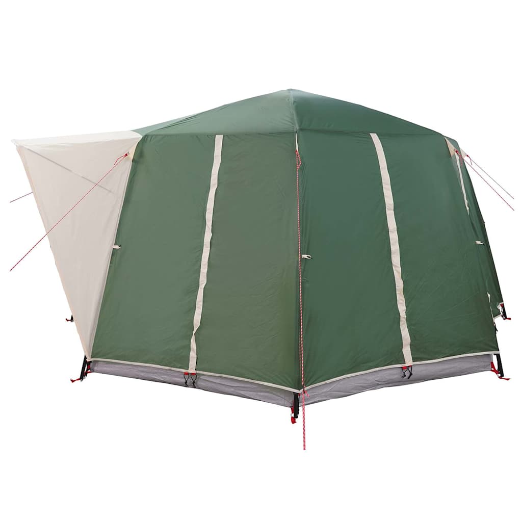 6 Person Tent with Canopy Green 425 x 396 x 222 cm