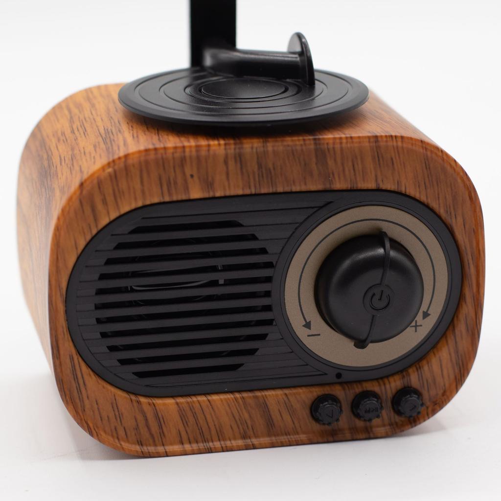 Retro Mini Gramophone Speaker – Bluetooth & FM Radio – 5 watt x 1