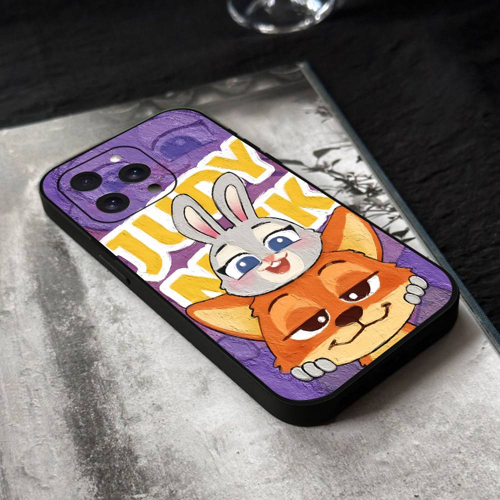 Z-zootopia-a Чехол для телефона Силиконовый Мягкий Для iPhone 17 Air 16 15 14 13 12 11 Plus Pro Max Plus