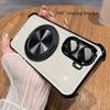 Для чехла MI POCO X7 Pro Прозрачный гальванический 360° вращающийся кронштейн ТПУ Противоударный чехол для Redmi turbo4 Note 14 Pro 5G