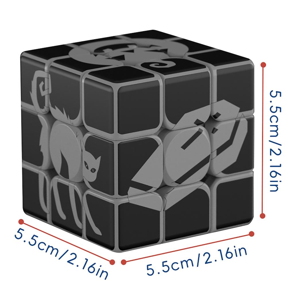 Магический кубик 3x3x3 Ночник тыква УФ-печать снимающая стресс головоломка профессиональная игра детская игрушка подарок