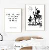 Everyhing You Can Image Is Real Pablo Picasso Art Paintings Canvas Print , Don Quixote Poster Painting Wall Picture Home Decor No Frame