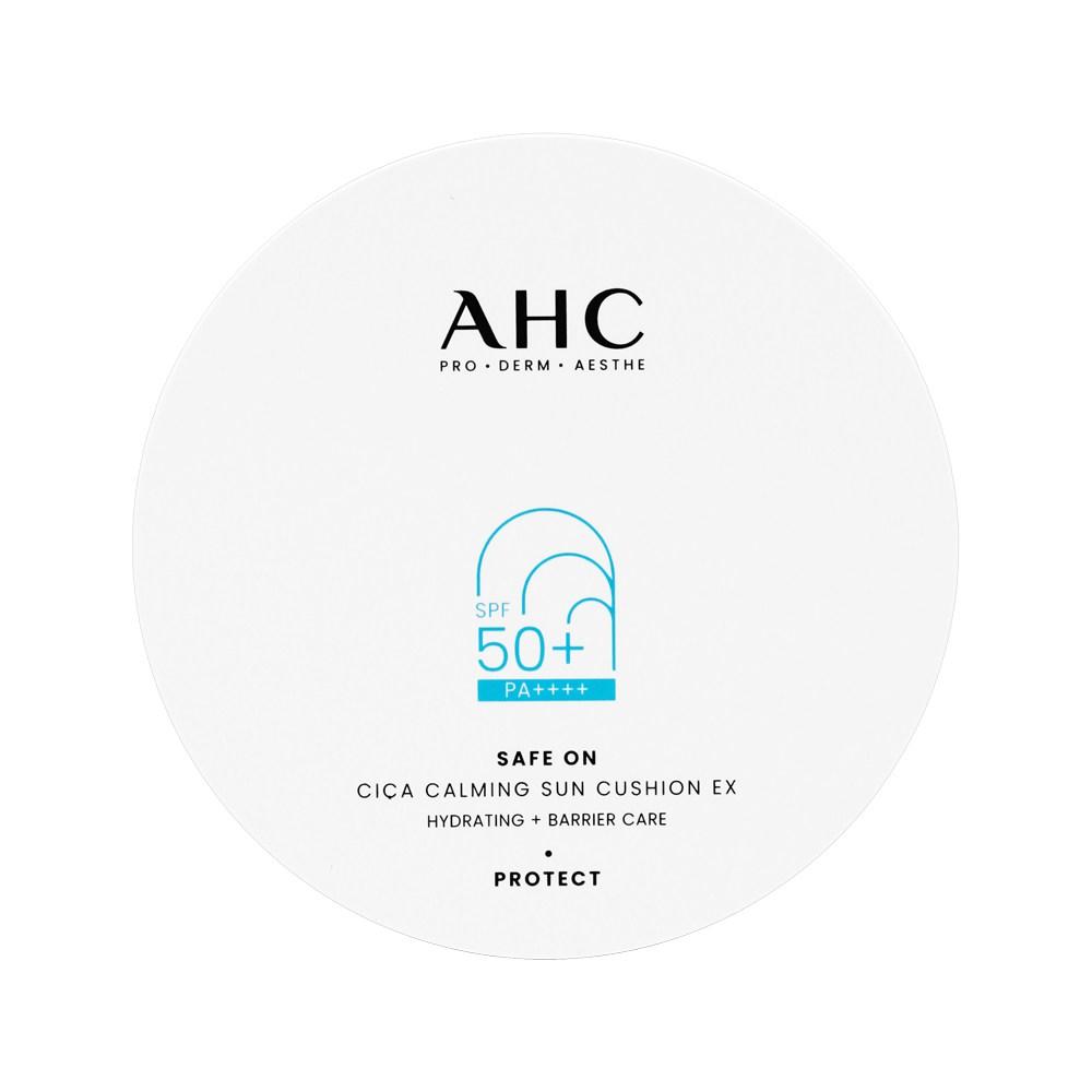 AHC Sun Cushion Cica Calming EX Pak Se-ri Sun Cushion Main Product + Additional Puff,, 1 Piece