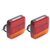 2 шт. Светодиодные задние фонари 12 В Ударопрочные Задние фонари указателей поворота Универсальные для грузовика прицепа