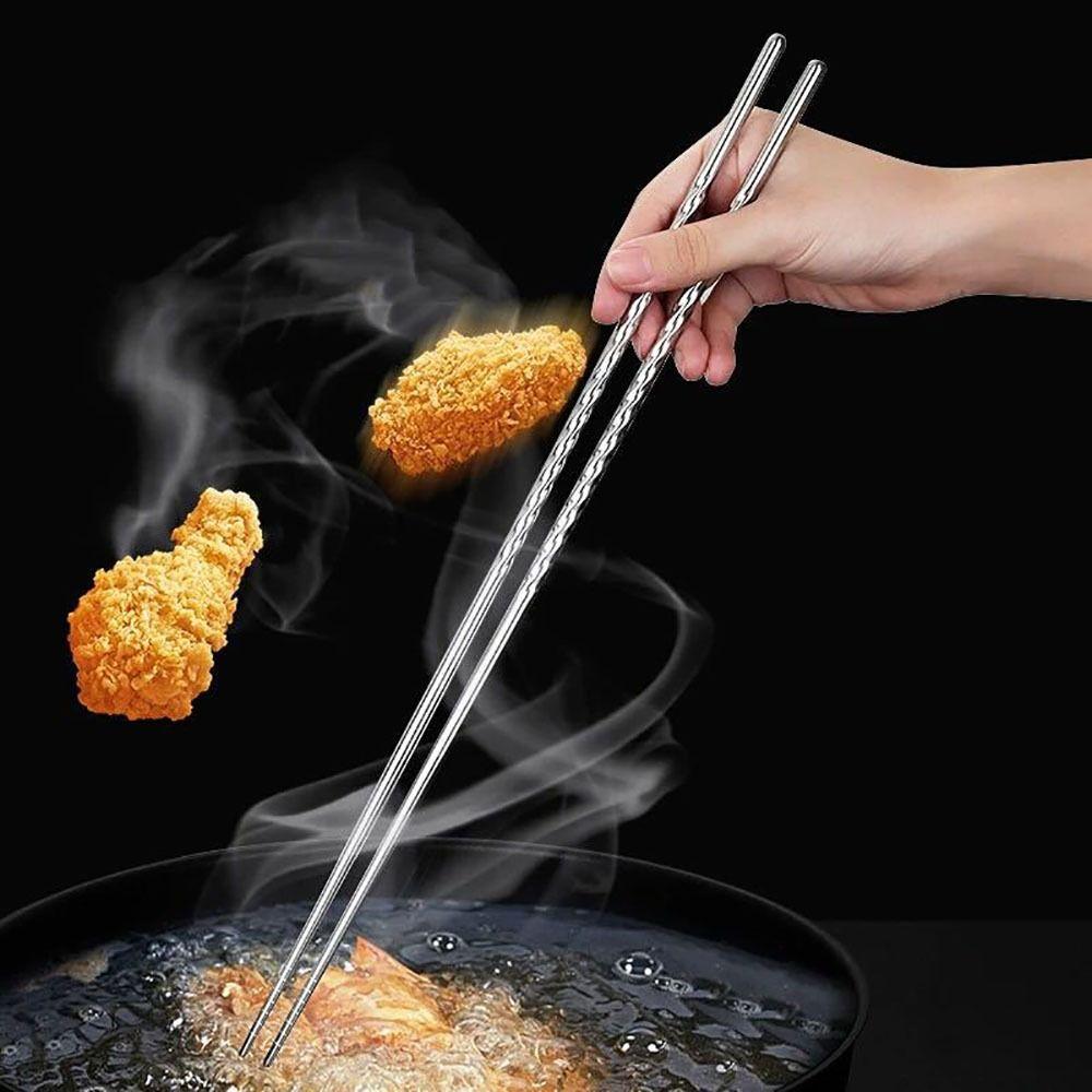 Lengthened Lengthened Chopsticks Stainless Steel Frying Chopsticks Hot Pot Chopsticks