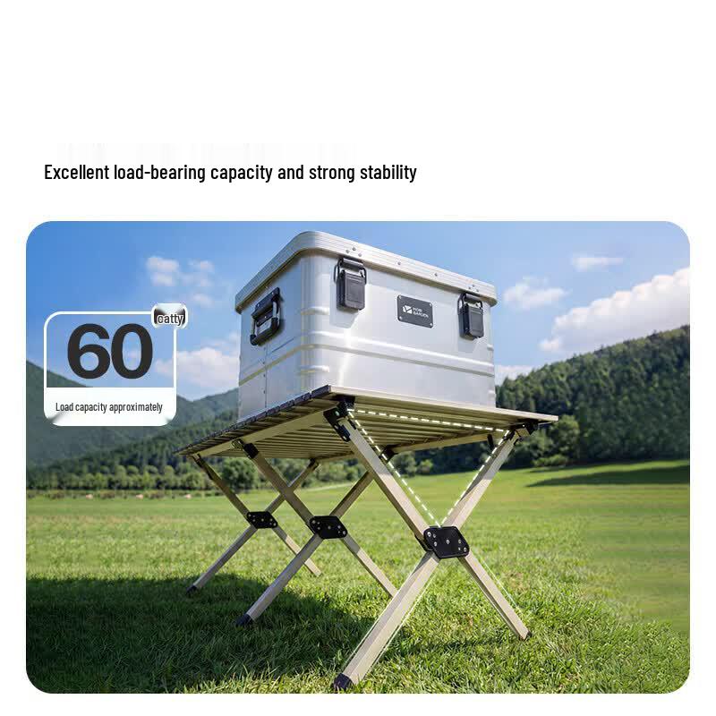 MOBIGARDEN Carbon Steel Folding Camping Table