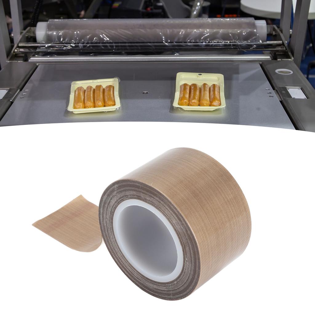 PTFE Лента из стеклоткани Изоляция Высокотемпературная Клейкая лента из ПТФЭ для вакуумного упаковщика, импульсного запайщика 32,8 фута