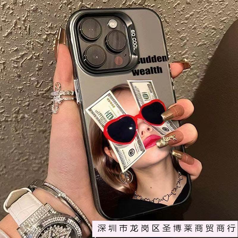 Новый европейский и американский чехол для мобильного телефона iphone16 Apple 15promax/14 креативный 13pro12 солнцезащитные очки 11xr