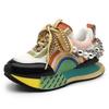Fashion New Lace Up Iridescent Pearl Chain Decorative Women's Vulcanized Shoes Women's Platform Sneakers Zapatos De Mujer Women Shoes