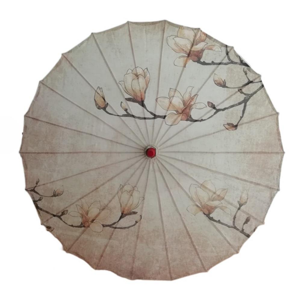 Waterproof Silk Cloth Women Umbrella Rain Proof Costume Parasol Flower Oil Paper Umbrella Party