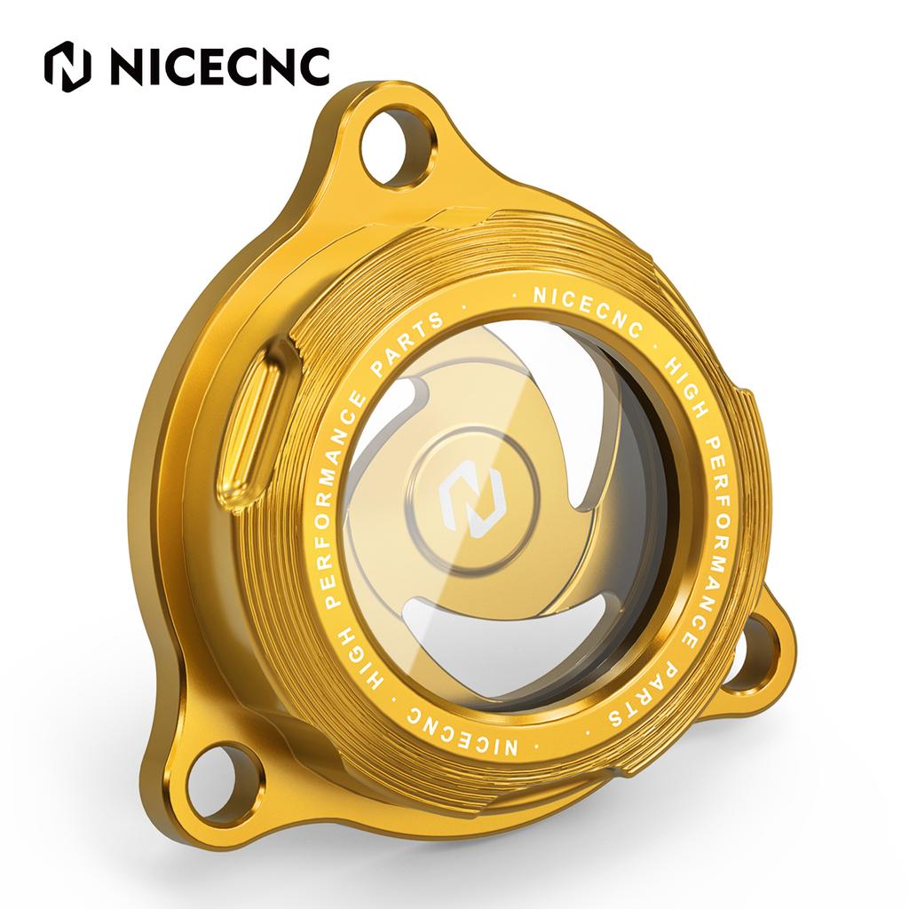 NICECNC Для Suzuki DRZ400 DRZ400E DRZ400S DRZ400SM 2000-2024 DR-Z 400 400E 400S 400SM Прозрачная крышка масляного фильтра двигателя