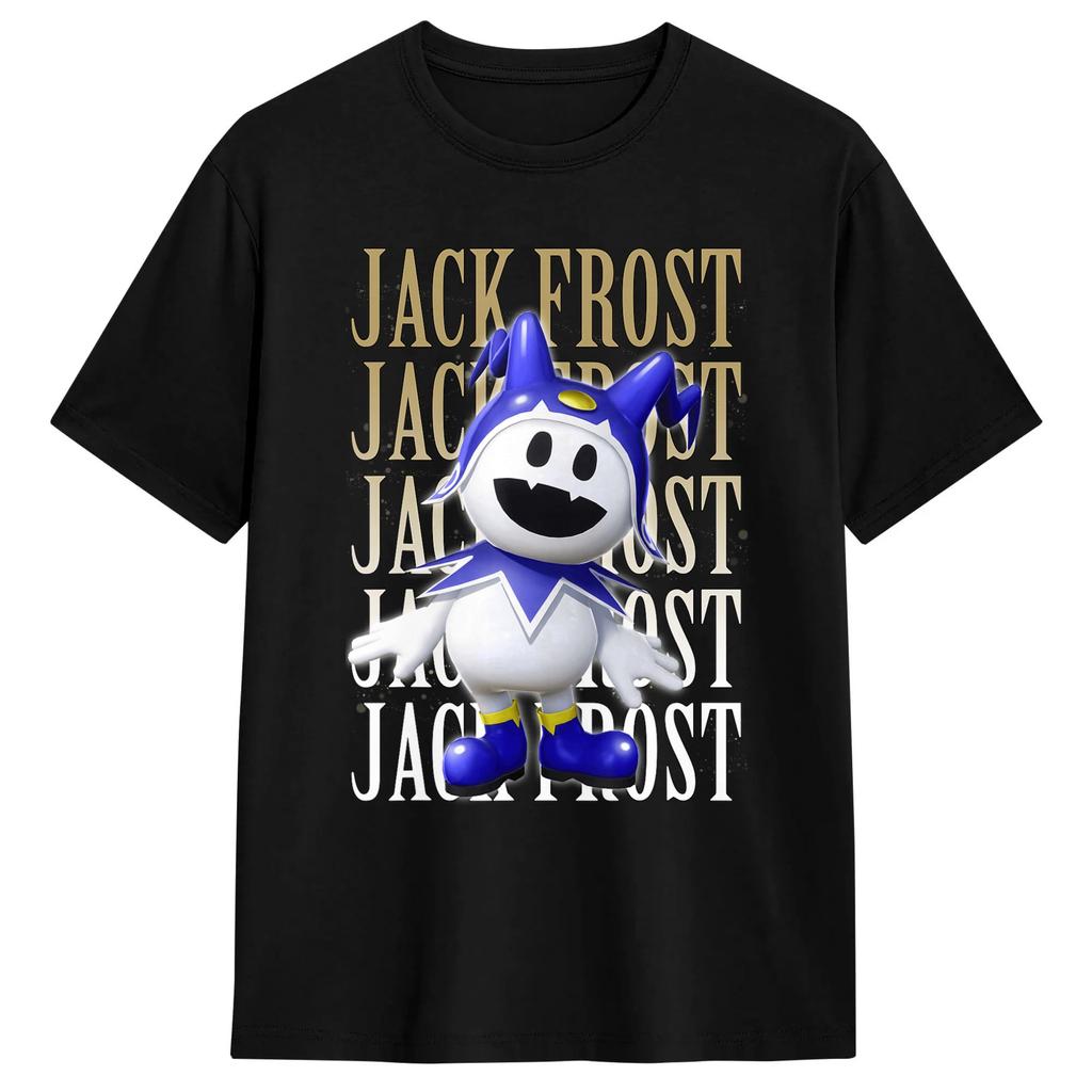 Men's T-Shirts AP Shin Megami Jack Frost Casual Pure Cotton Tees Short Sleeve T Shirt Crewneck Clothes Gift Idea