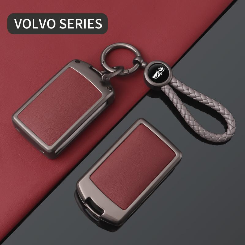 Чехол-брелок из цинкового сплава и кожи для автомобильного ключа Volvo XC60/XC90/XC40/S90/S60L/V90CC Защитный корпус брелока Аксессуары