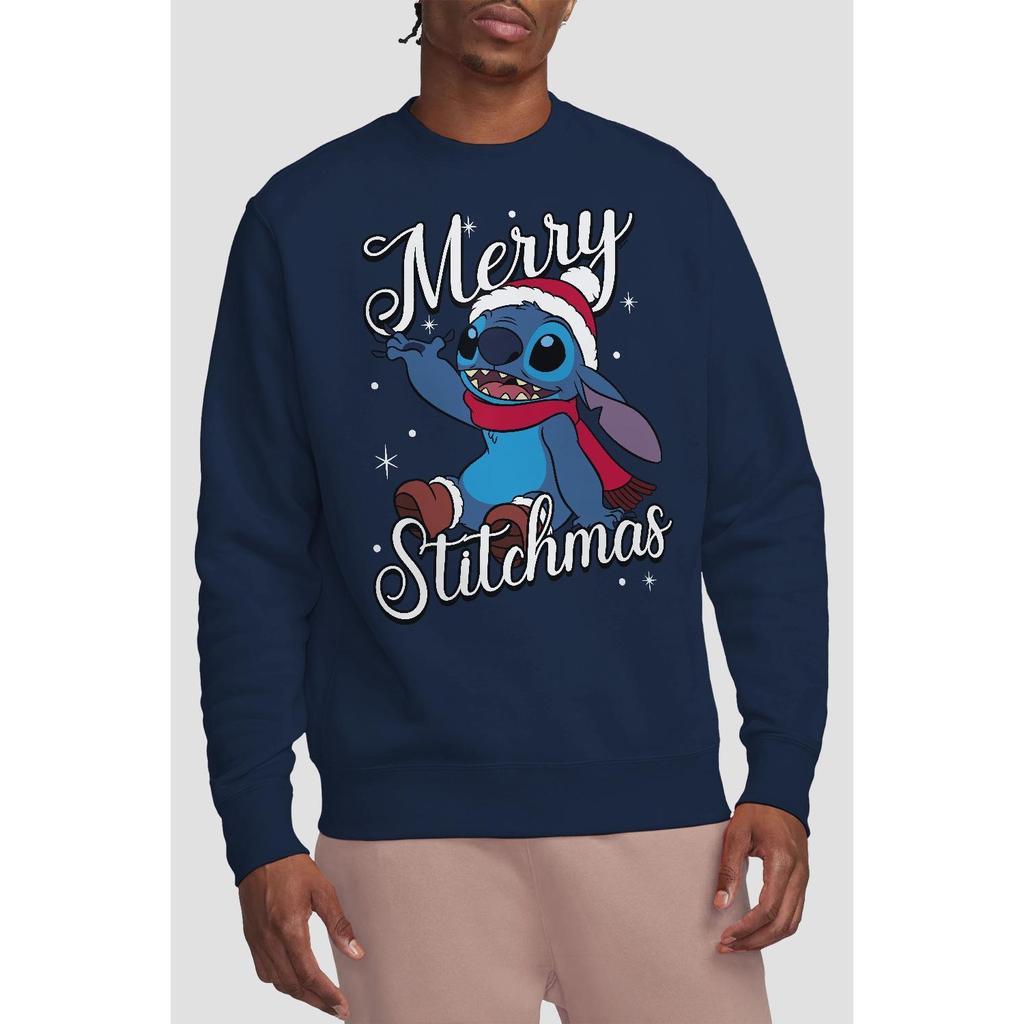 Lilo & Stitch Унисекс для взрослых Merry Stitchmas Толстовка