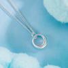 Простые геометрические круги кулон ожерелье ключицы цепь индивидуальность мода дизайн аксессуары ювелирные изделия девушки подарок
