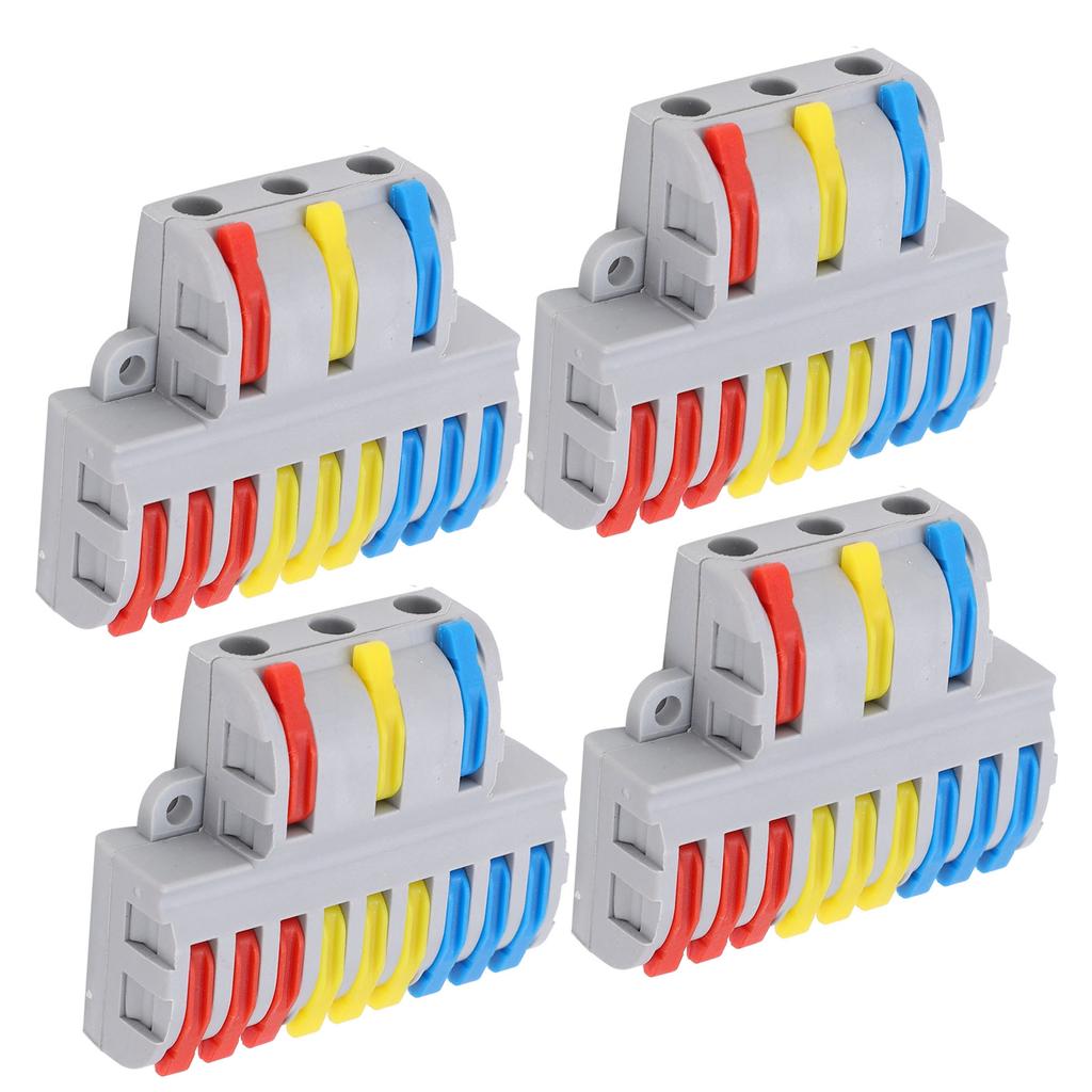 5 шт. разъем-разветвитель проводов с гайкой-рычагом, тип 9 в 3, клеммная колодка для быстрого соединения SPL?93