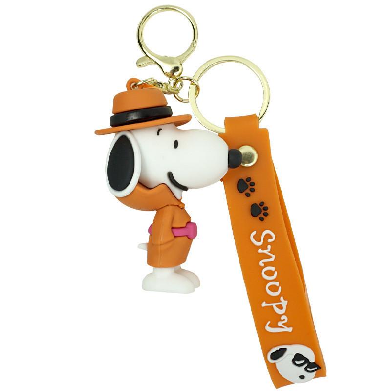 Очаровательный брелок Snoopy Стильный мультяшный брелок для автомобильных и сумочных аксессуаров