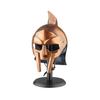 Gladiator Adult Halloween Costume with Steel Gladiator Helmet and Stand