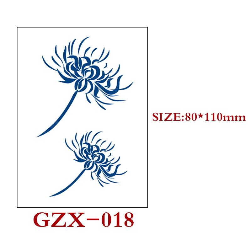 Травяная полуперманентная наклейка-тату, Полуперманентная наклейка-тату, Водостойкая, Потостойкая татуировка
