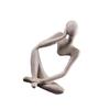 Thinker Sculpture Figurine Home Statue Modern Bookcase Decor