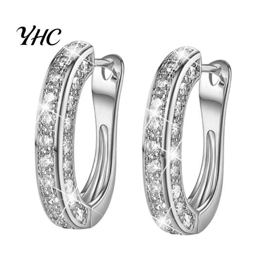 Huggie Hoop Earring 1 Pair Earrings Charm Attractive Ring Round Shape Dainty for Women