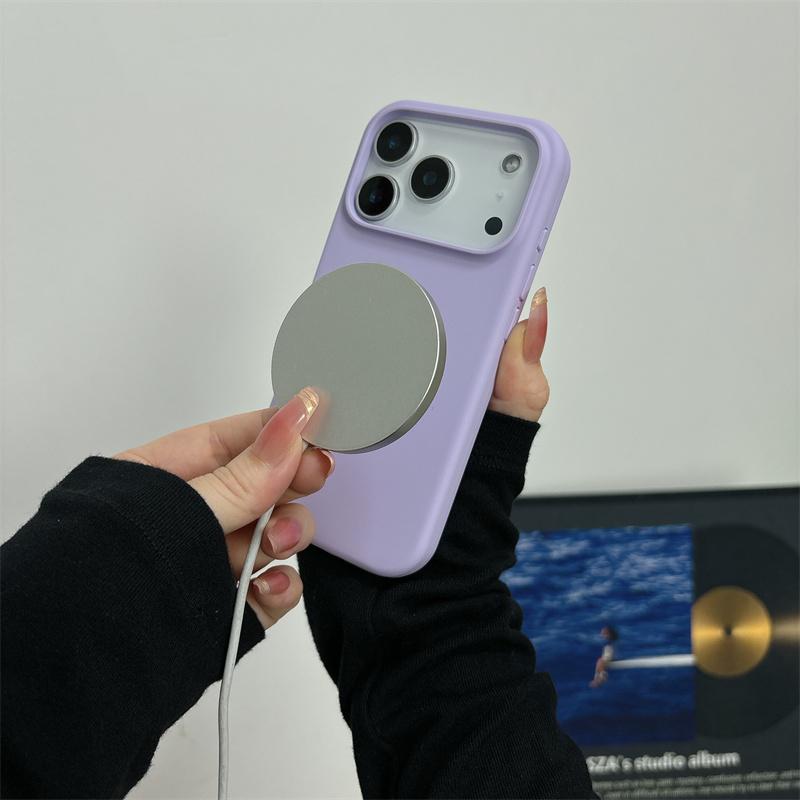 Магнитный Чехол из Жидкого Силикона для For Iphone 17 Air 16 1 14 Plus 13 12 Pro Max Для Чехол с Большим Отверстием под Камеру Ударопрочный Чехол