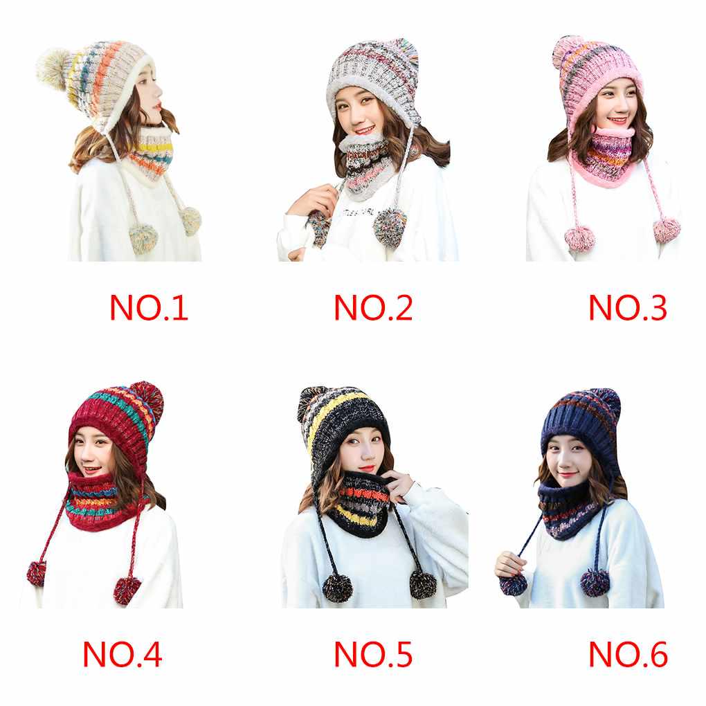 Зимняя женская шапка-комбинезон для взрослых на открытом воздухе для велоспорта, бега, теплые шапочки для мяча, шарф