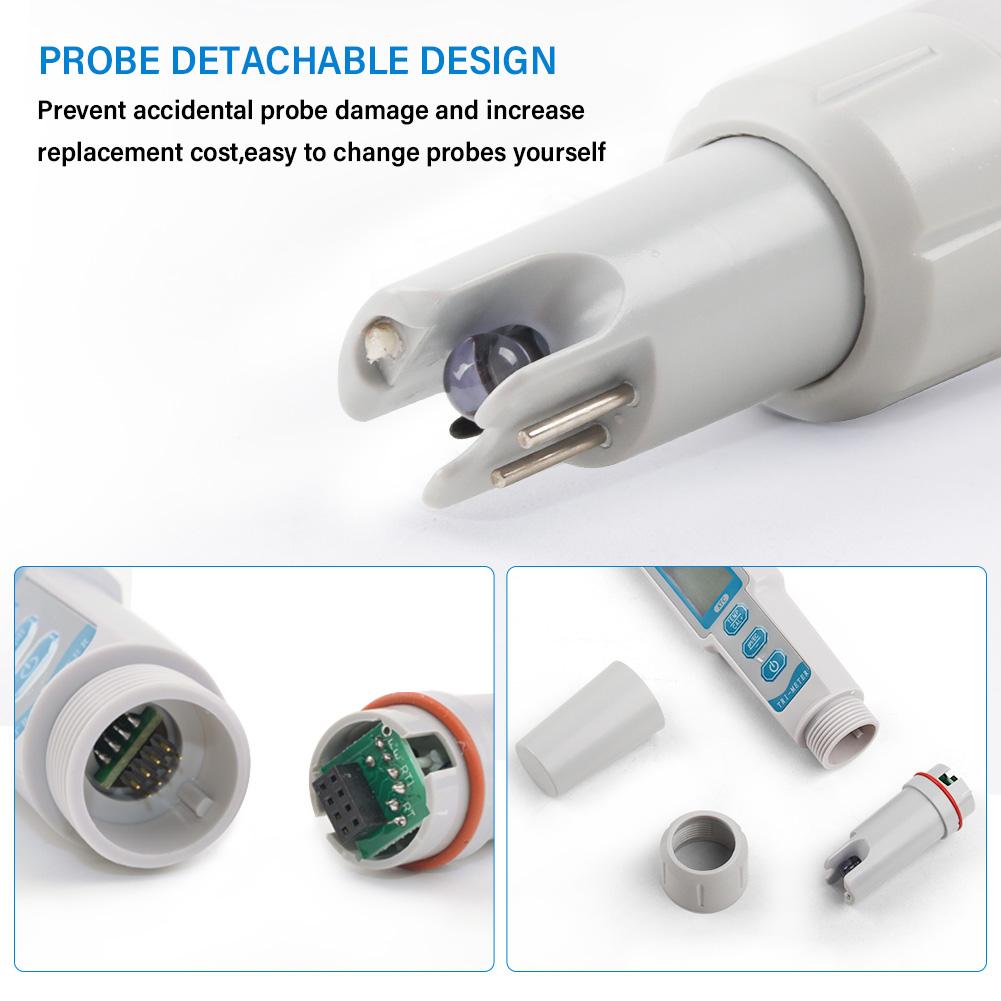 Водонепроницаемый цифровой pH EC TDS метр 3 в 1 тестер качества воды с дисплеем температуры для аквариума, бассейна, гидропоники