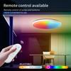 Потолочный светодиодный светильник Tuya Wifi 220V Smart Life с радиоуправляемым пультом 2,4G Alexa Google RGB Белый Черный Встраиваемый светильник