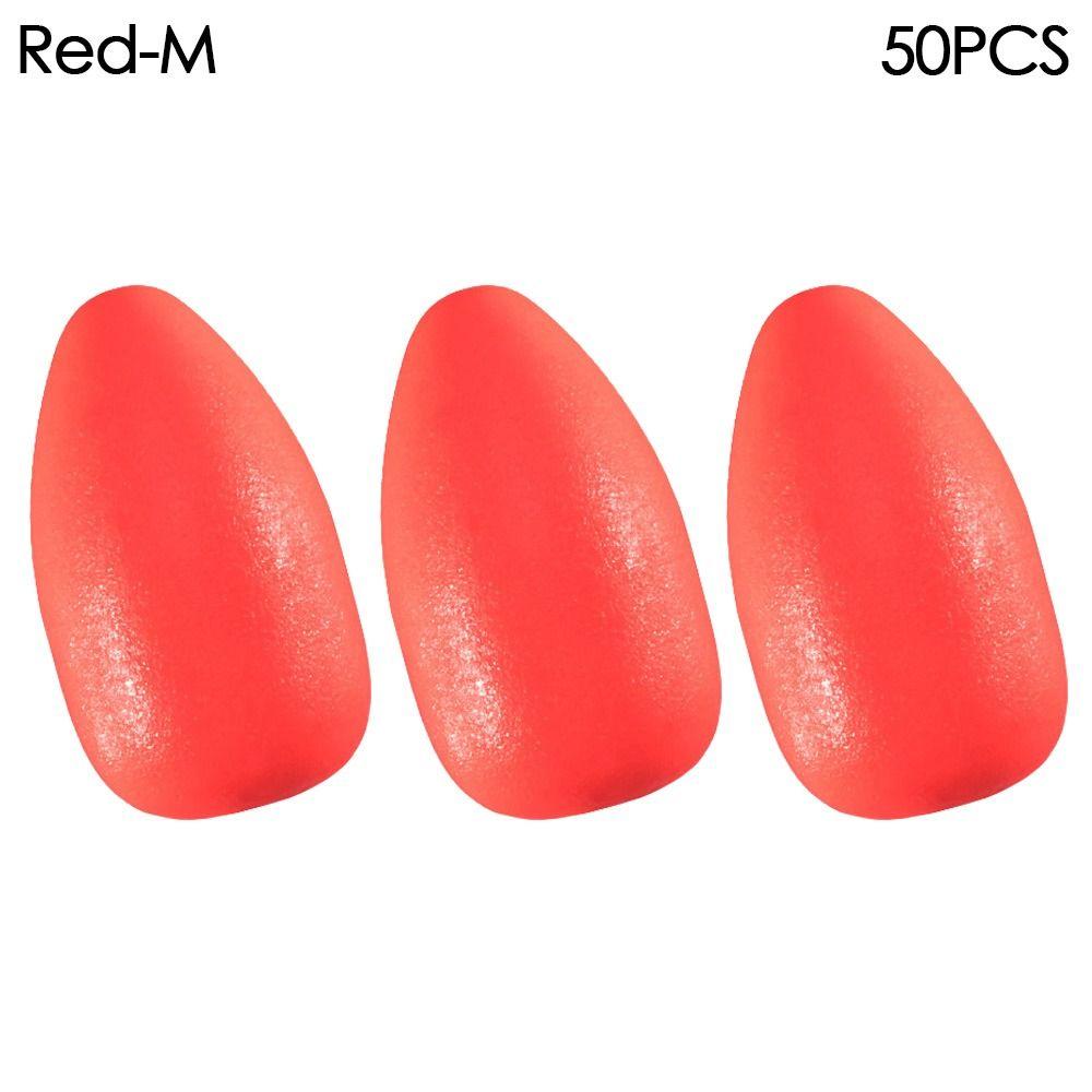 50 шт. Горячий монтаж Оснастка Материал Стопоры Пенопластовые поплавки Шариковые рыболовные поплавки Бусины Бобы Дно