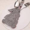 1pcs Christmas Cutlery Holder Knife Fork Bags Gnome Santa Claus Xmas Tableware Holders New Year Party Dinner Table Decoration