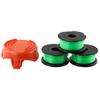3pcs Trimmer Spool Line + Cap For Black & Decker GL7033 GL8033 GL9035 A6482 Lawn Mower String Garden Power Tool Accessories