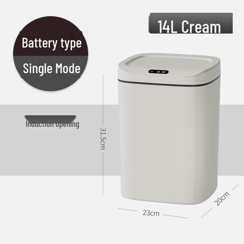 Large Capacity Smart Induction Trash Can for Kitchen and Bathroom