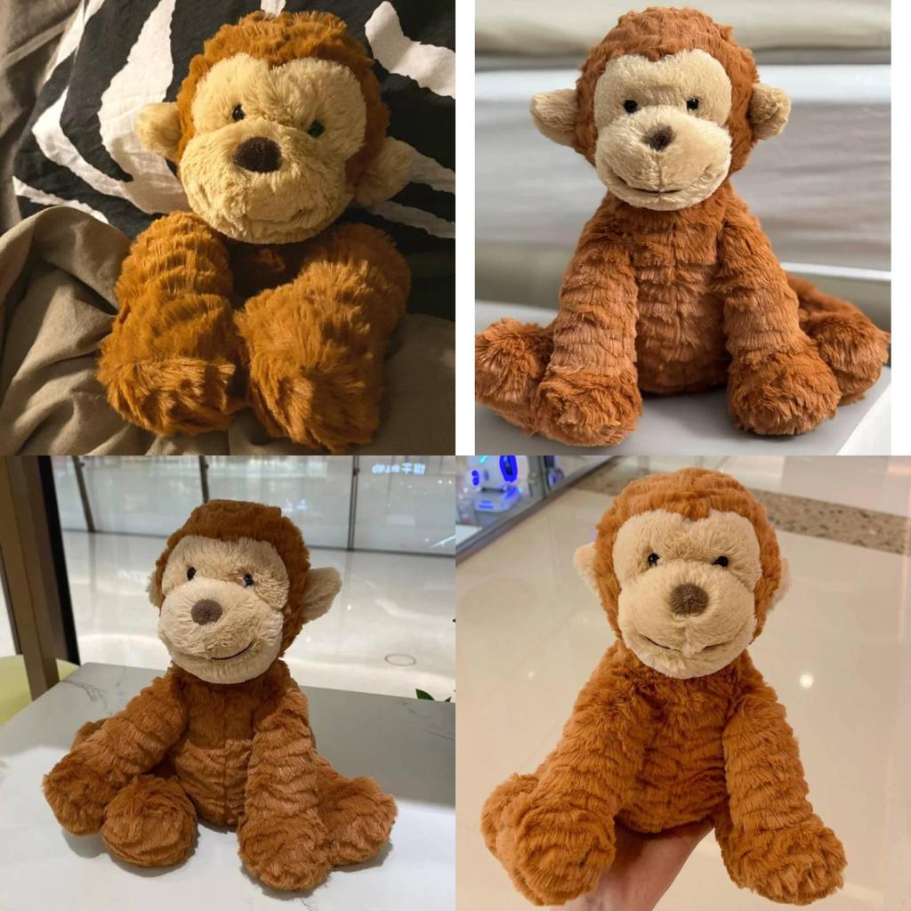 Monkey Plush Doll By Jellycat Fuddlewuddle With Pp Cotton Filling For Youth Gift