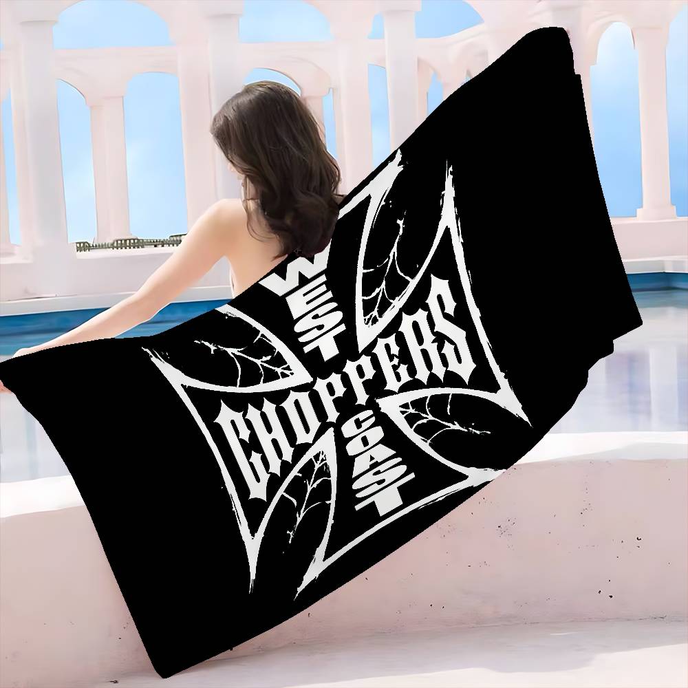 West C-Coast C-Choppers Microfiber Beach Towel Absorbent Quick dry Soft Yoga Swimming Resort Mountain Climbing Towel