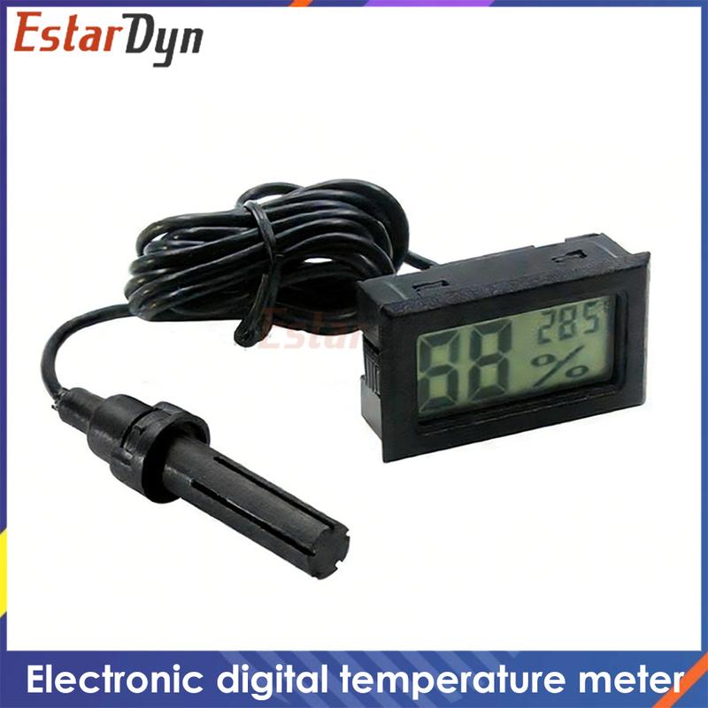 Digital LCD Thermometer Hygrometer Indoor Temperature Humidity Monitor with ±1%RH Accuracy, Battery Included for Home Greenhouse