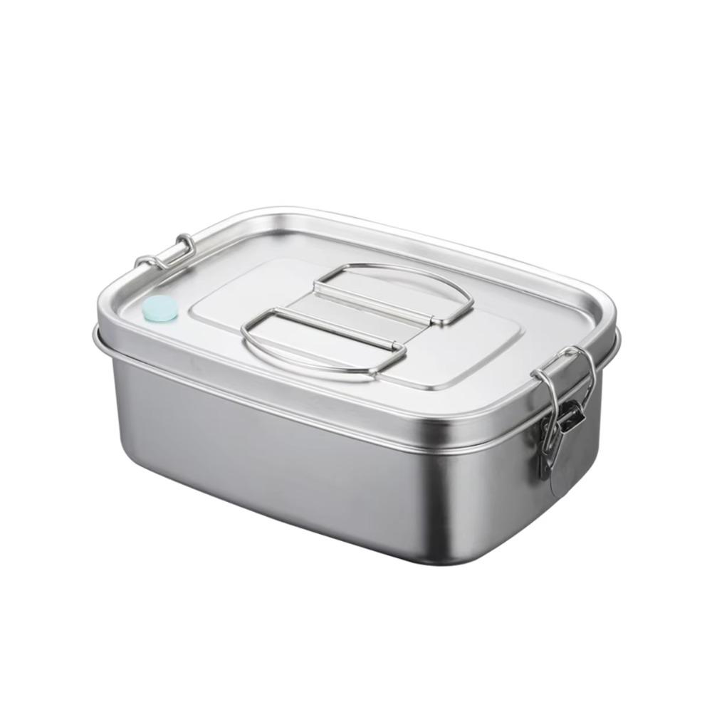 304 Stainless Steel Stainless Steel Lunch Box Leakproof Cover Portable Food Container  Outdoor