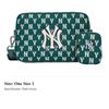 MLB Monogram Collection Polyester Tofu Bag, Combo Bag, Camera Bag, Shoulder Bag, Crossbody Bag Unisex Jasper 3ACRM012N-50GND