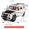 1/24 масштаб Benz G63 AMG модель автомобиля, игрушечный автомобиль из цинкового сплава со звуком и светом для детей, подарок для мальчиков и девочек