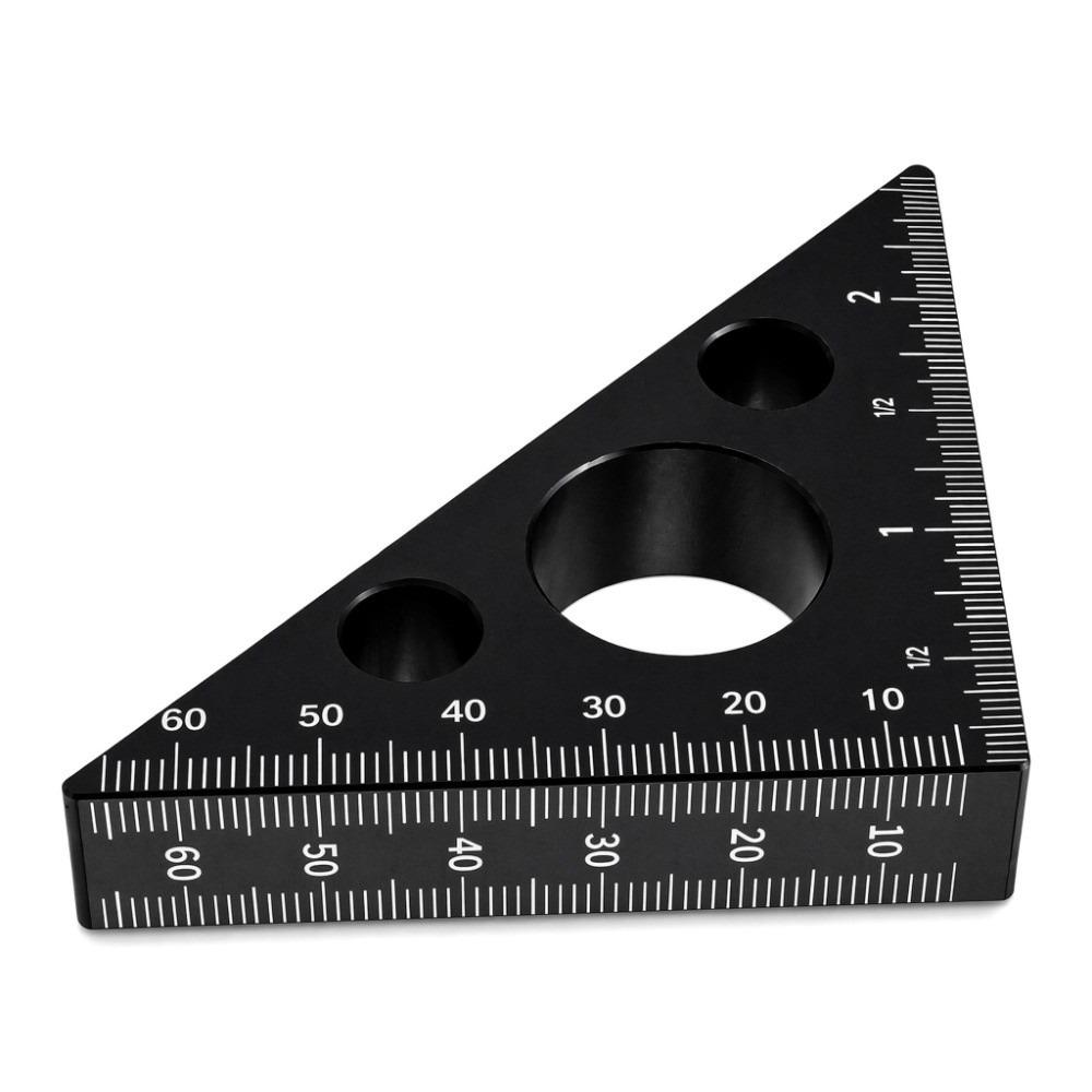 High Precision Measuring Tool Aluminum Alloy Layout Measuring Tool Triangle Ruler For Woodworking