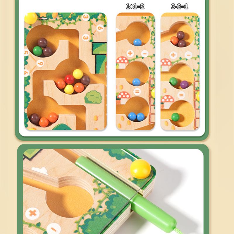 Магнитные сортировочные игры Монтессори Пазл Игрушки Лабиринт Доска Обучение Цвету Счету Классификация Чисел Деревянные Развивающие Игрушки