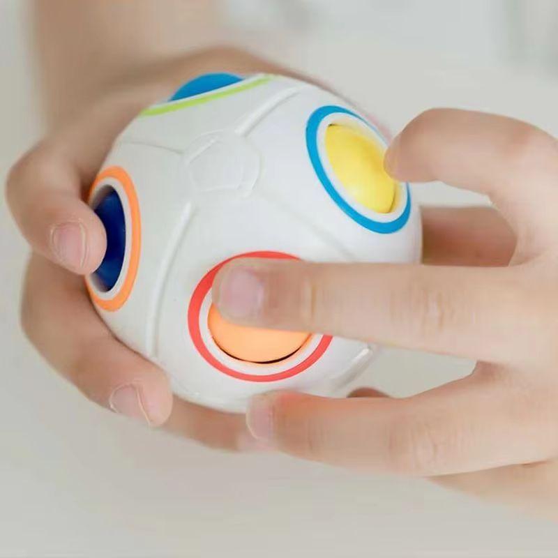 Magic Rainbow Ball Early Education Toy Children'S Puzzle Thinking Training Children'S Intelligence Brain Football Cube Boy