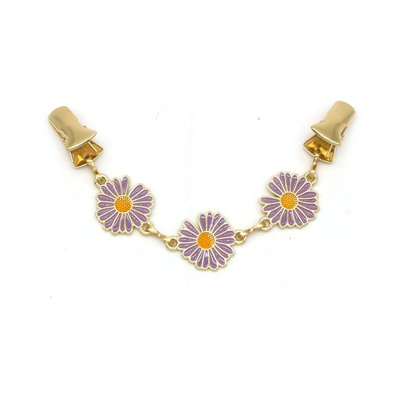 Клипсы для кардигана в виде цветка ромашки, зажим для талии, для рубашки, платья, свитера, шали, куртки, броши, пряжка-зажим, держатель для женской одежды