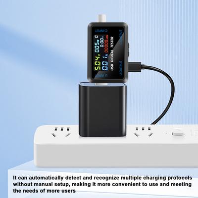 Многофункциональный USB-измеритель напряжения и тока, цифровой IPS-дисплей, тестер мощности, тестер мощности