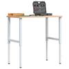 VidaXL Workbench 100x60x(71,5-98) Cm Solid Beech Rectangular Wood, Work Table, Workstation, Work Table 3309704