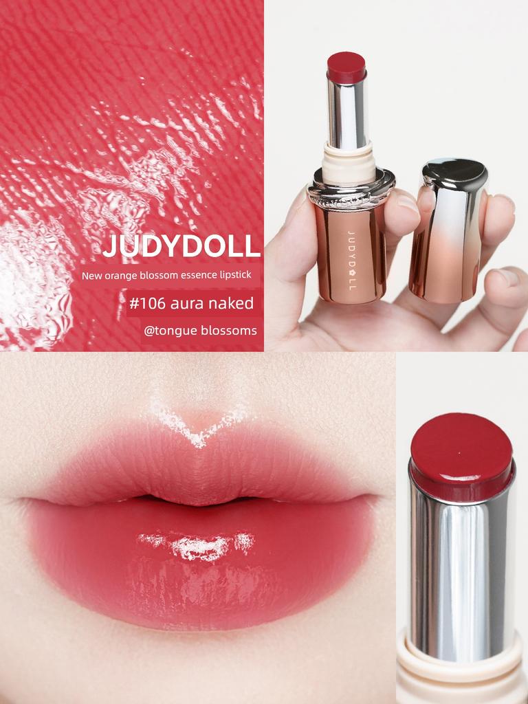 Autumn Low-Saturation Nude Brown Aesthetics! Judydoll Orange Blossom Essence Lipstick Moisturizing Lip Gloss Mirror-Like Water Shine