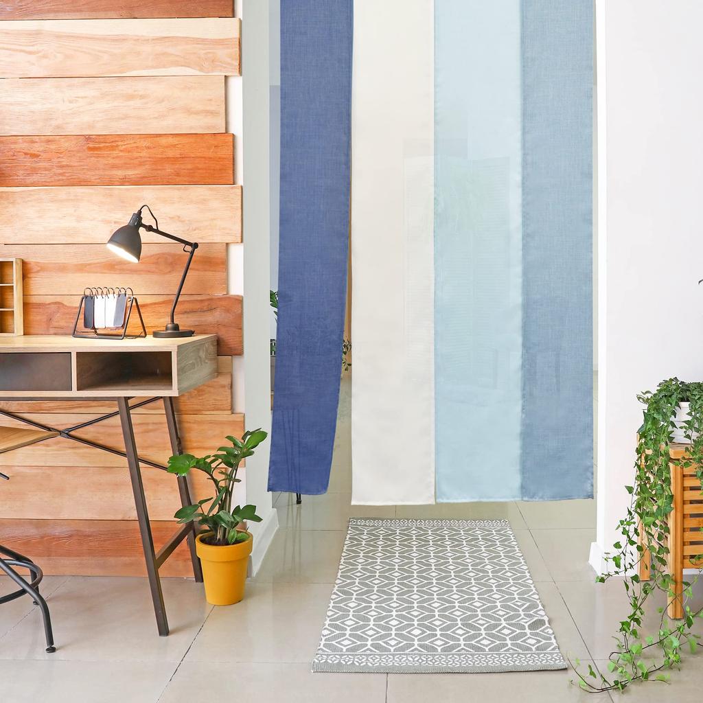 Норен стильная перегородка для комнаты приватность ширина длина 170см занавеска, занавеска, разделитель, занавеска, занавеска, длинная, однотонная, муджи, простая, 4-панельная, градиент,