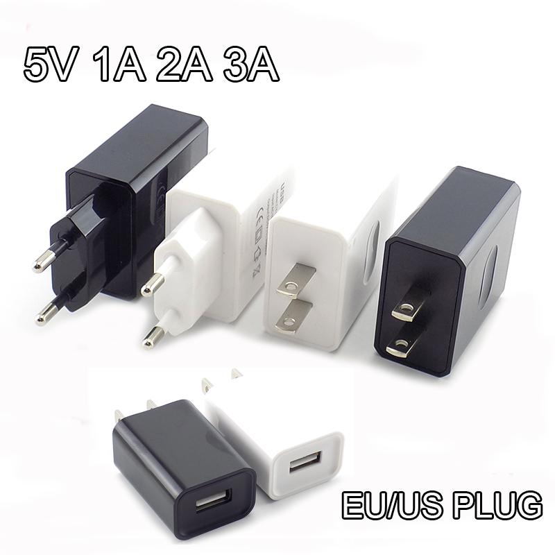 5 В 1 А 2 А 3 А USB-адаптер для путешествий, зарядное устройство для телефона, адаптер питания, настенное зарядное устройство, внешний аккумулятор, вилка EU/US W28