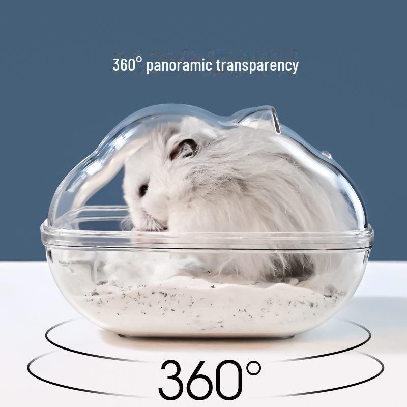 Гнездо для хомяка двойного назначения: Ванна с песком и защитой от брызг мочи